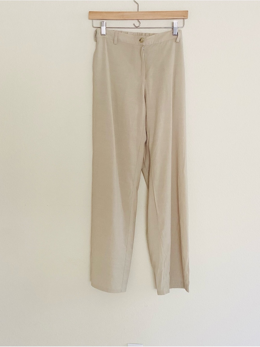 Ciao Lucia Wide-Leg Pants in Light Beige SZ XS